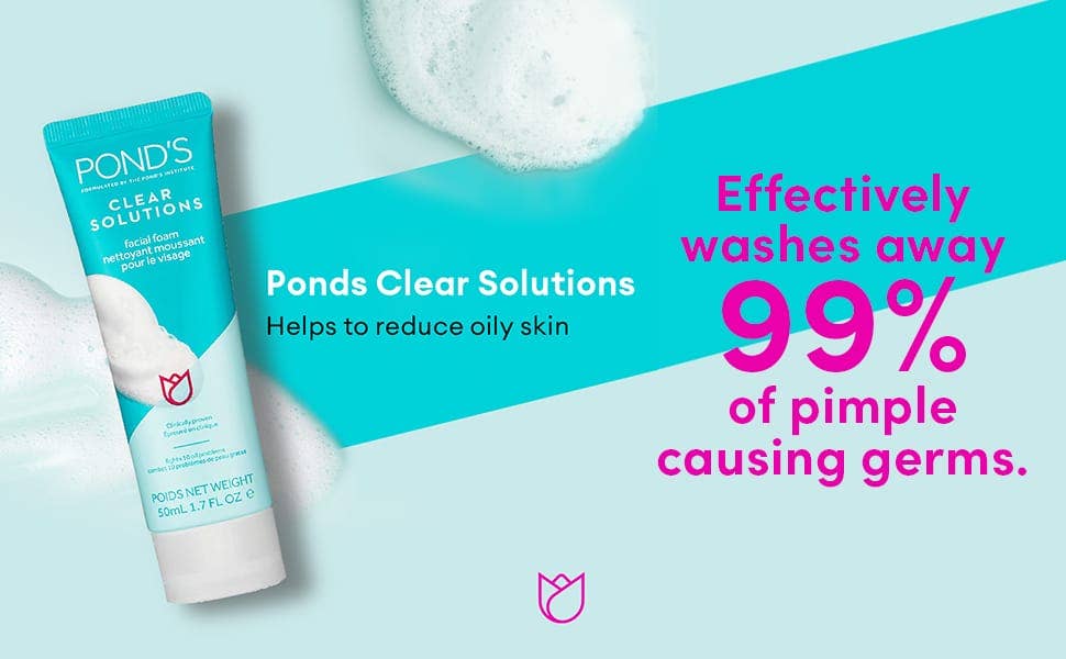 POND’S | Clear Solutions Facial Foam 1.7 oz (50 mL)