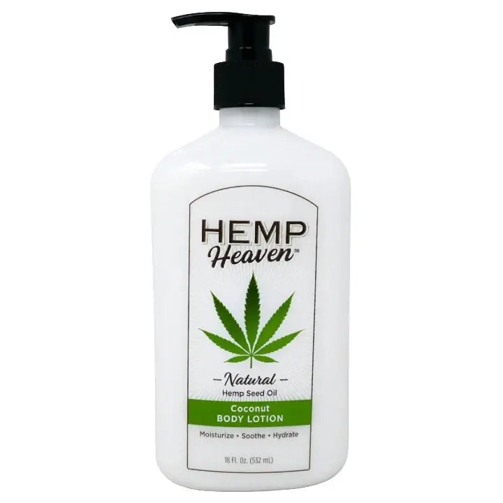 18oz Hemp Seed Oil Body Lotion with Pump: Coconut