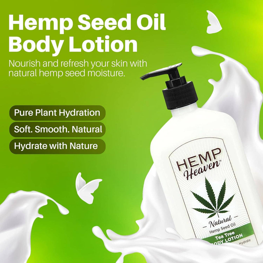 18oz Hemp Seed Oil Body Lotion with Pump: Coconut