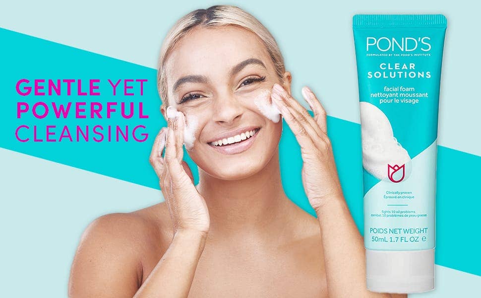 POND’S | Clear Solutions Facial Foam 1.7 oz (50 mL)