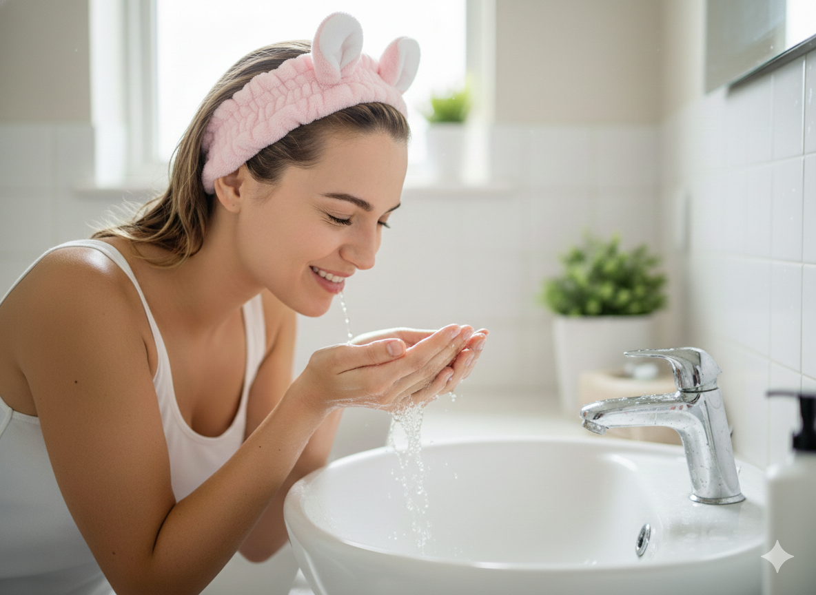 Bunny Plush Spa Headband for Makeup & Skincare